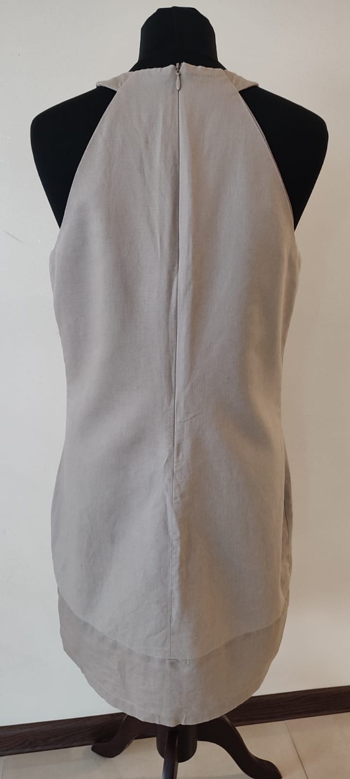 sukienka lniana w kolorze cappuccino sukienka lniana w kolorze cappuccino