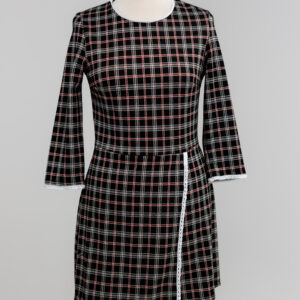 sukienko spodenki w kratę tartan